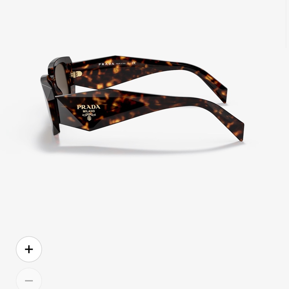 PRADA Tortoiseshell Acetate Sunglasses with Brown Lenses - Picture 2 of 2